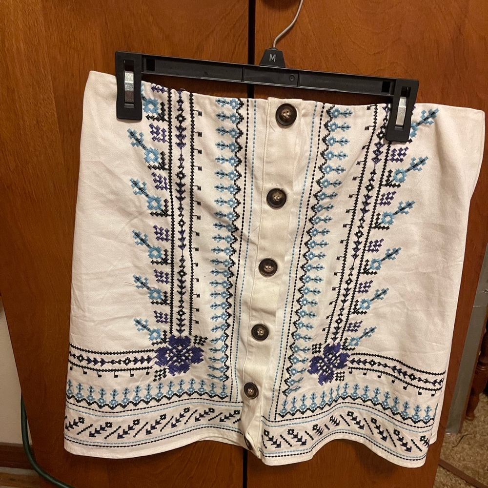 Beautiful blue and white skirt